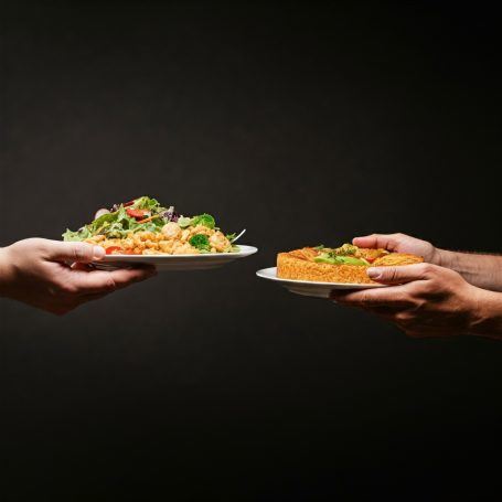 Exchange your extras Exchanging food with someone